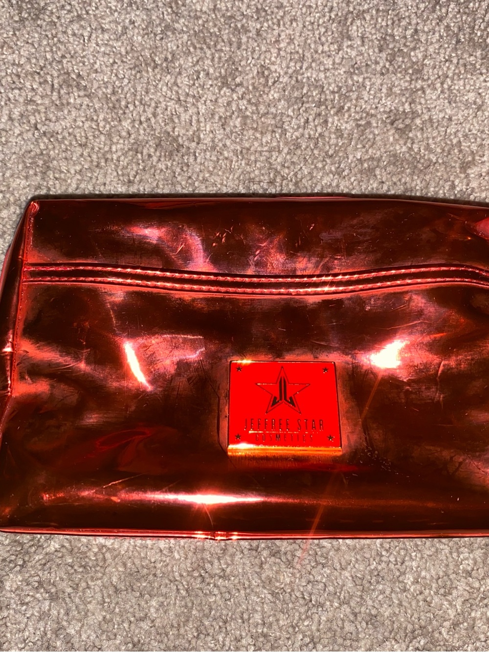 Jeffree Star Cosmetics Reflective Red Makeup Bag
